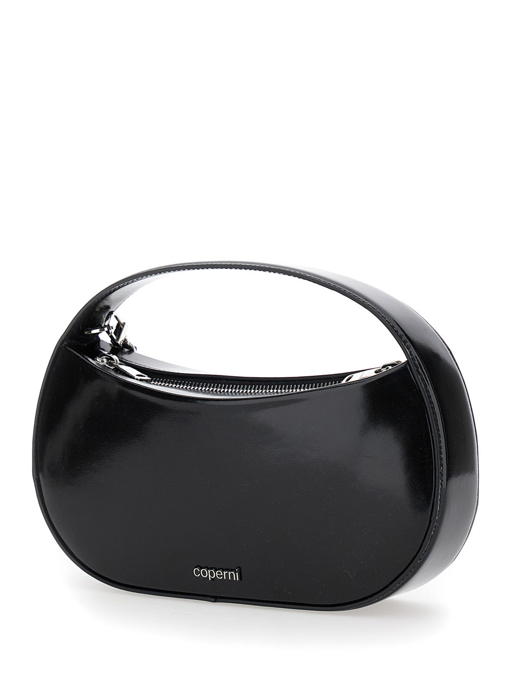 Coperni Women 'Sound Swipe Small' Black Handbag With Logo Detail In Leather Woman COPERNI