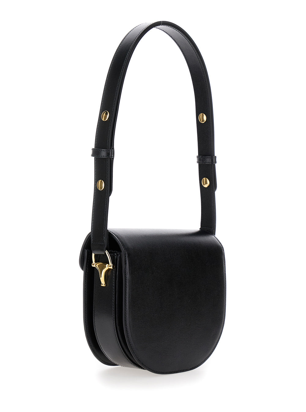 Gucci Women 'Gucci Horsebit 1955' Mini Black Shoulder Bag With Horsebit Detail In Leather Woman GUCCI