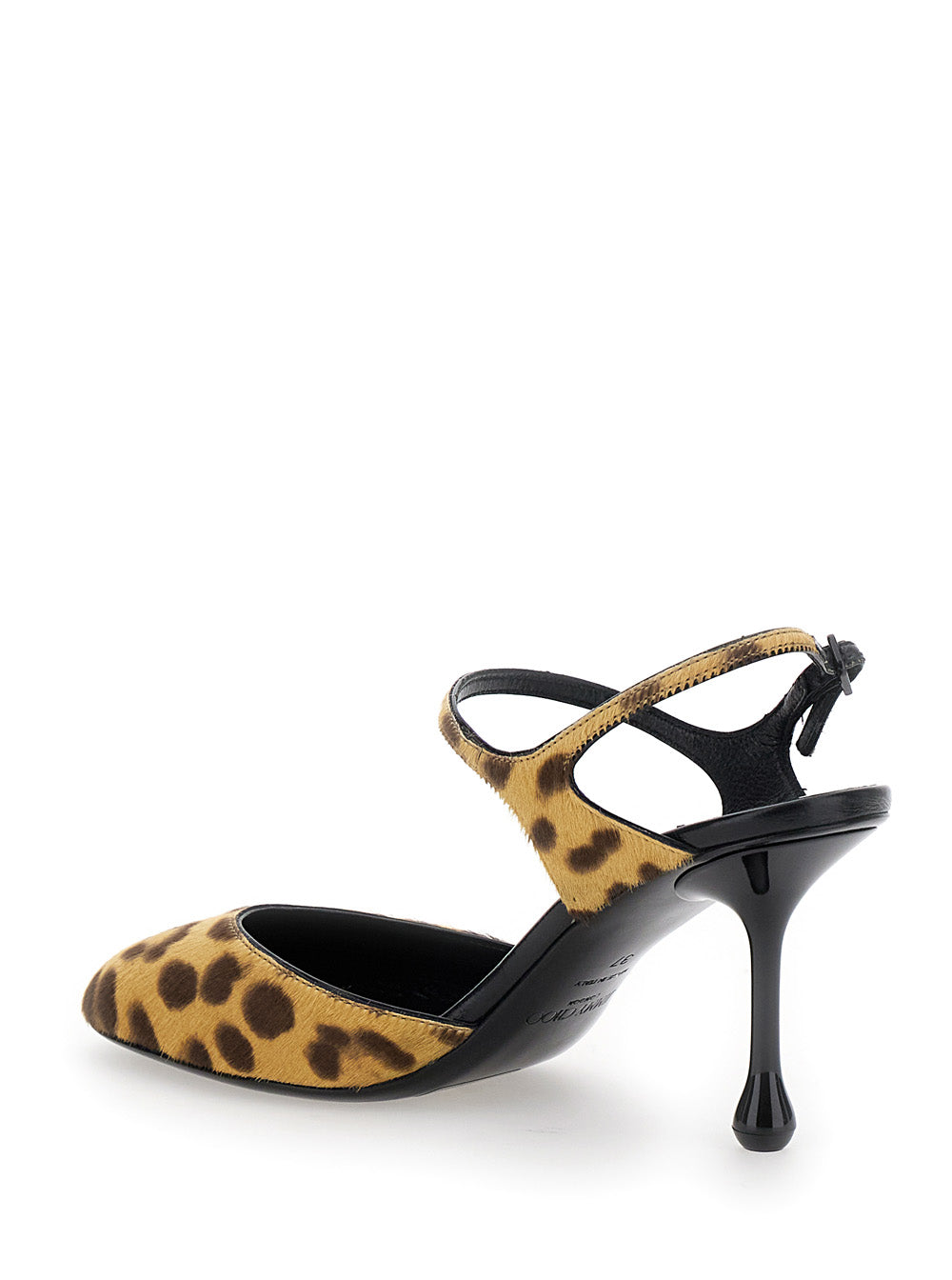 Jimmy Choo Women 'Pixie' Brown Pumps With High Sculpted Heel And All-Over Leopard Print In Tech Fabric Woman JIMMY CHOO