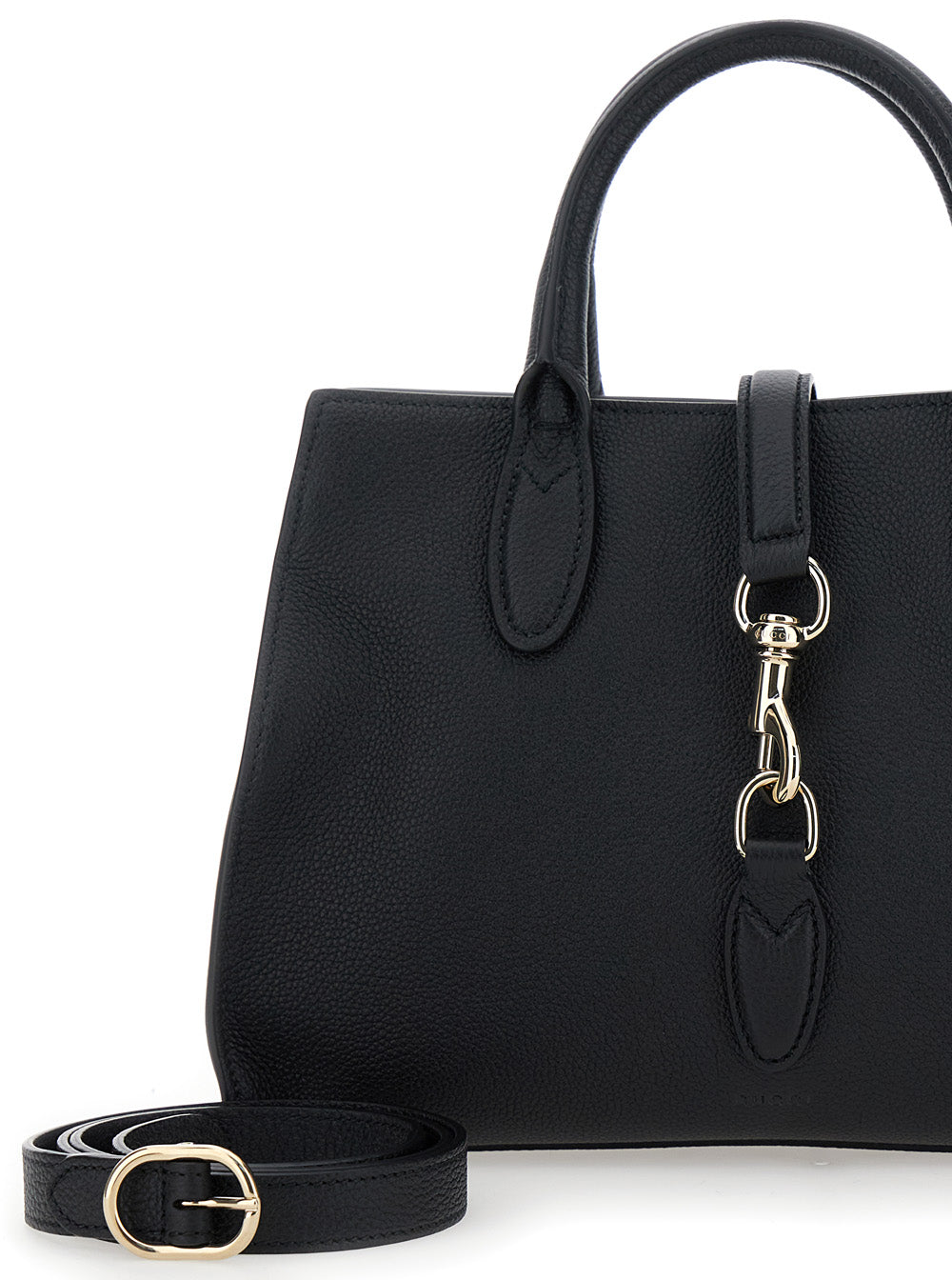 Gucci Women 'Jackie' Black Handbag With Horsebit On The Front And Removable Shoulder Strap In Leather Woman GUCCI
