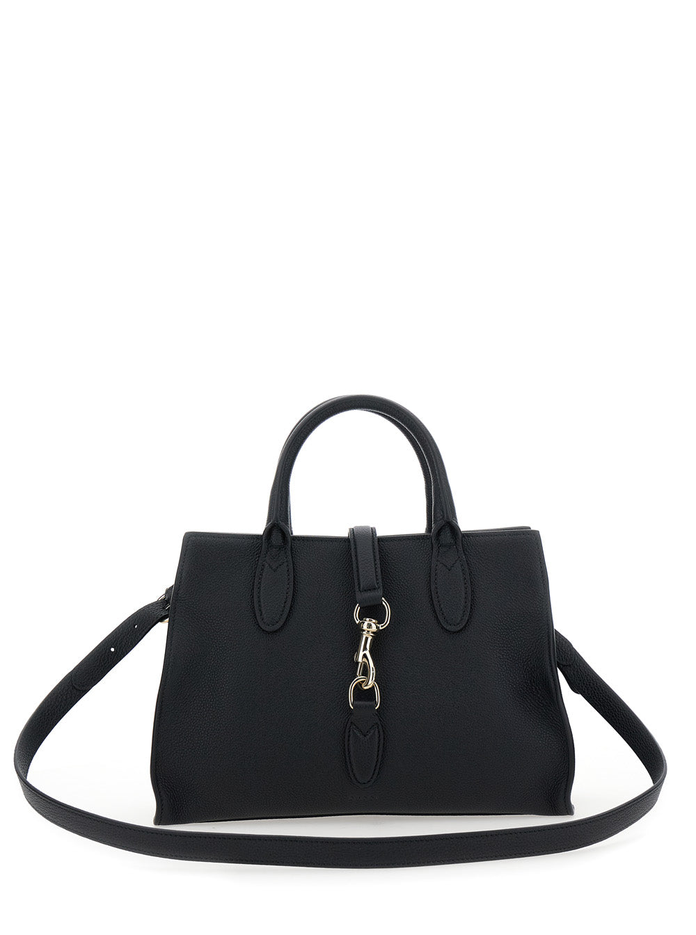 Gucci Women 'Jackie' Black Handbag With Horsebit On The Front And Removable Shoulder Strap In Leather Woman GUCCI