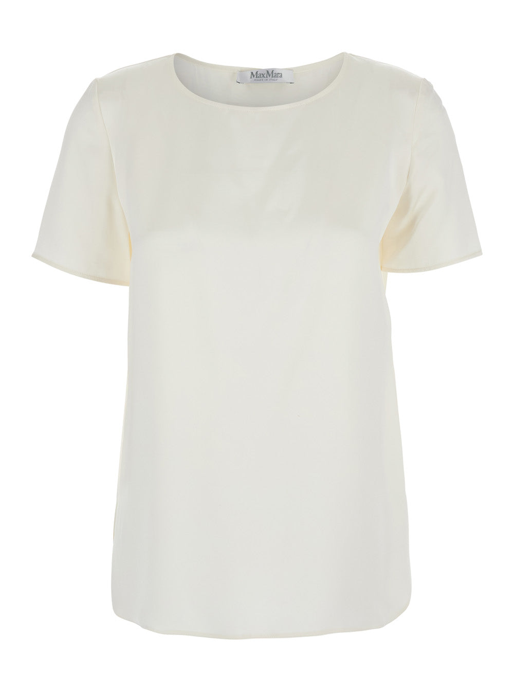 Max Mara Women 'Dida' White Top In Silk Woman MAX MARA