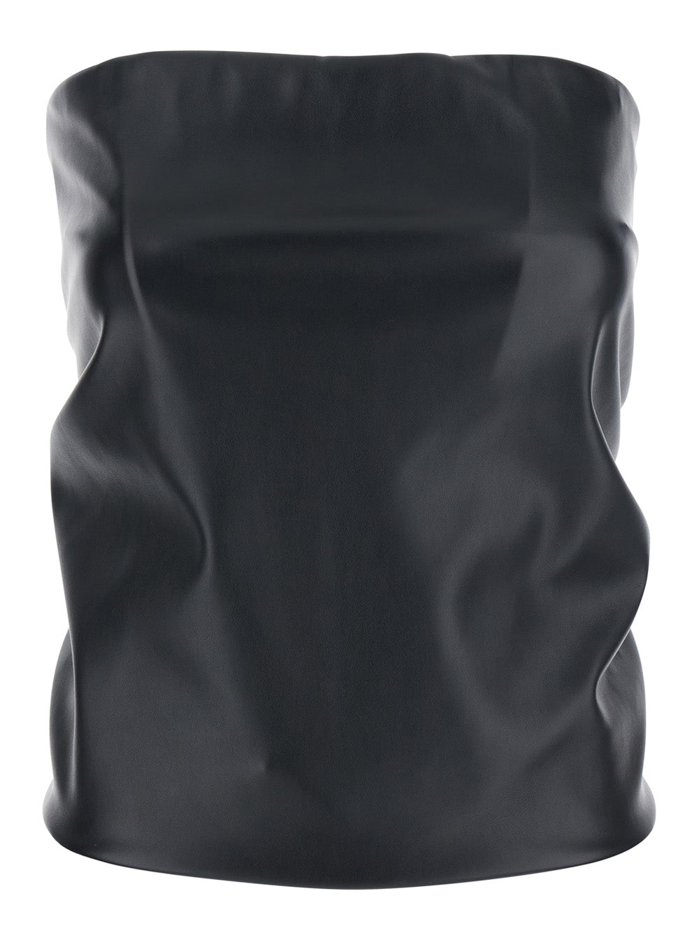 Sportmax Women 'Lindsey' Black Bandeau Top With V-Neck On The Back In Tech Fabric Woman SPORTMAX