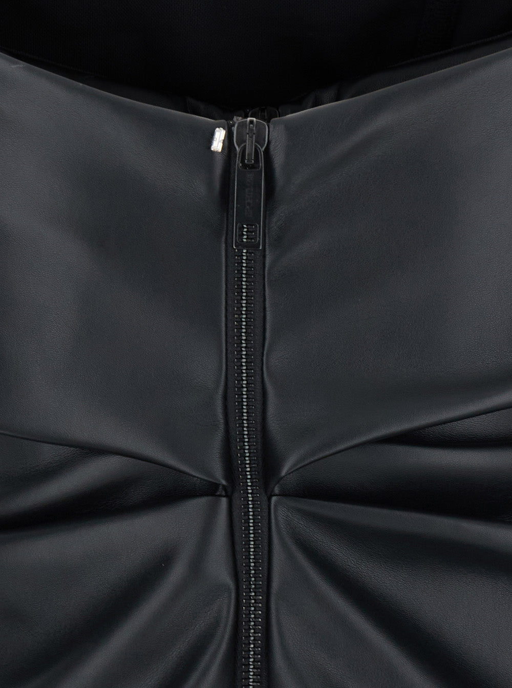 Sportmax Women 'Lindsey' Black Bandeau Top With V-Neck On The Back In Tech Fabric Woman SPORTMAX