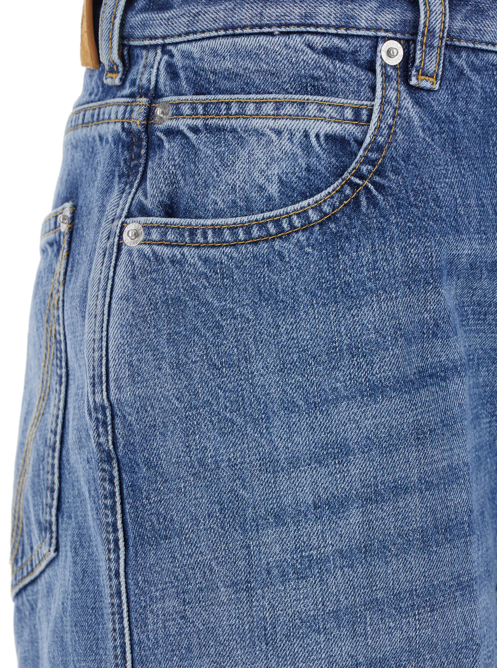 Bottega Veneta Women 'Vintage Indigo' Blue Jeans With Turn-Up Hem In Cotton Blend Woman BOTTEGA VENETA