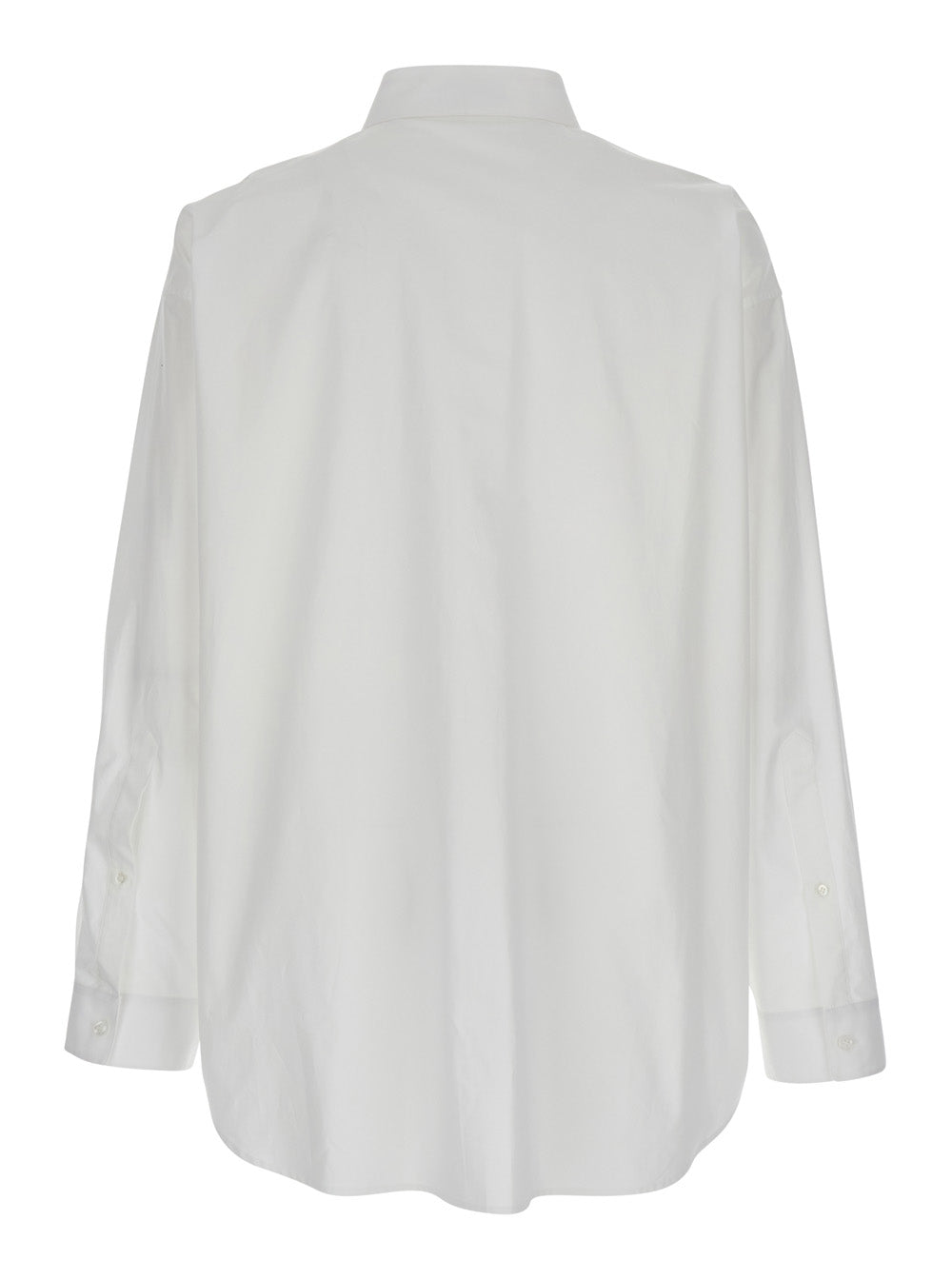 Balenciaga Men White Shirt With Pointed Collar In Cotton Man BALENCIAGA