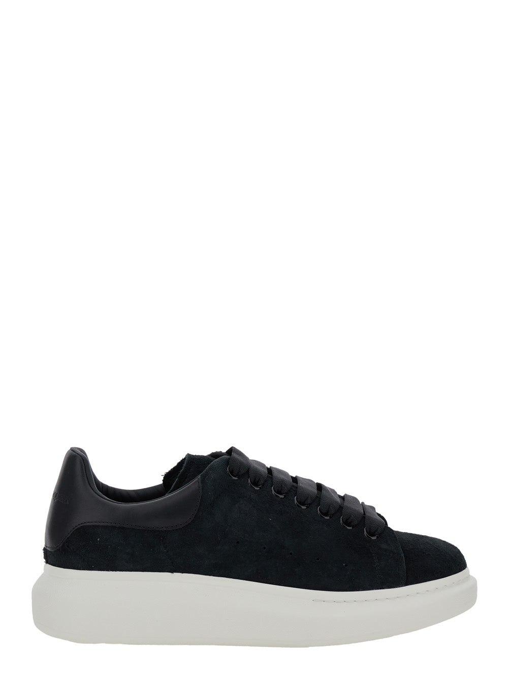 Alexander Mcqueen Men Black Low-Top Sneakers With Chunky Sole In Suede Man ALEXANDER MCQUEEN