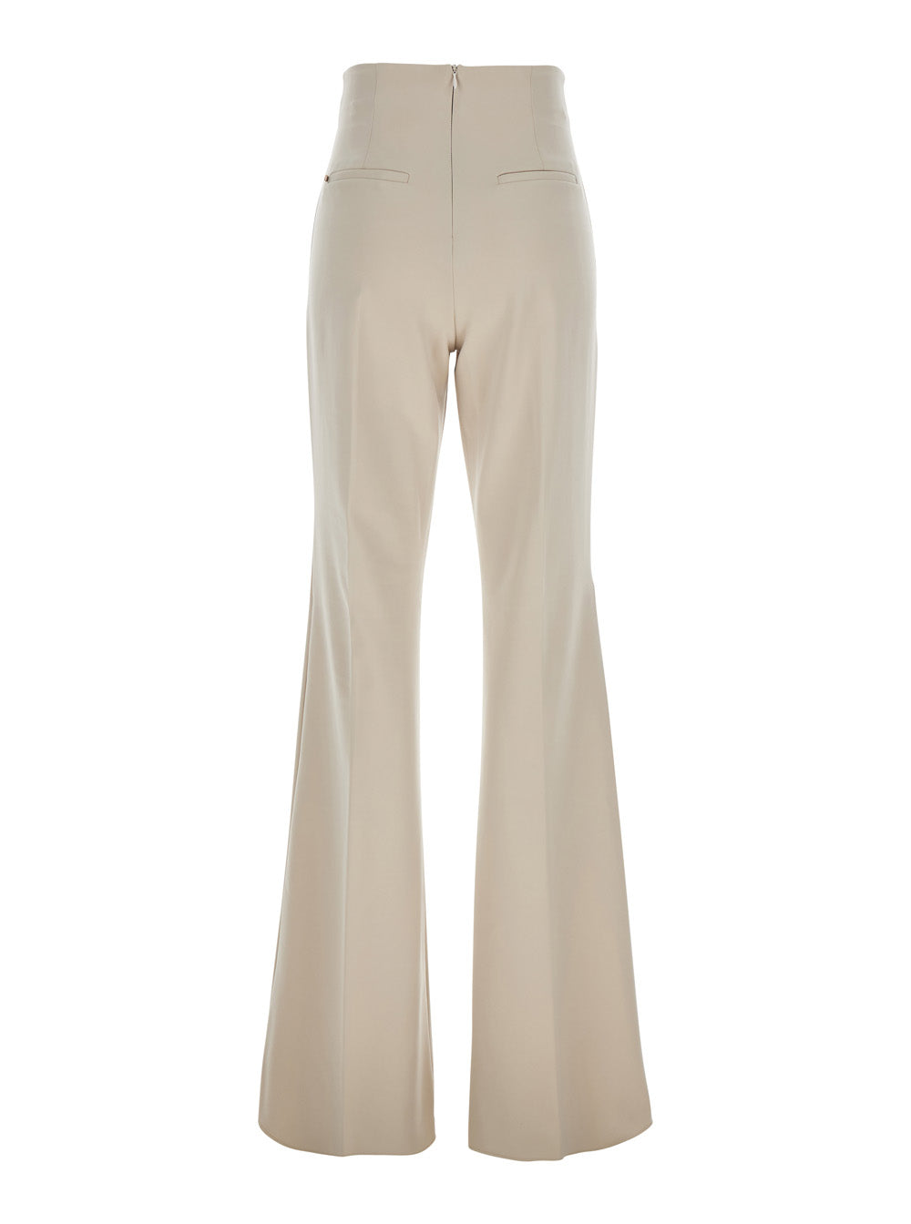 Sportmax Women 'Lea' Beige Flared Pants In Tech Fabric Stretch Woman SPORTMAX