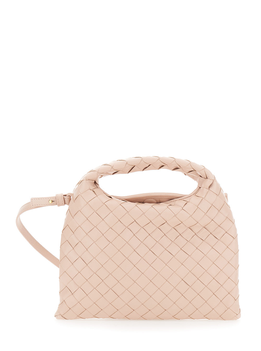 Bottega Veneta Women Pink Crossbody Bag With Removable Shoulder Strap And Intrecciato Motif In Leather Woman BOTTEGA VENETA