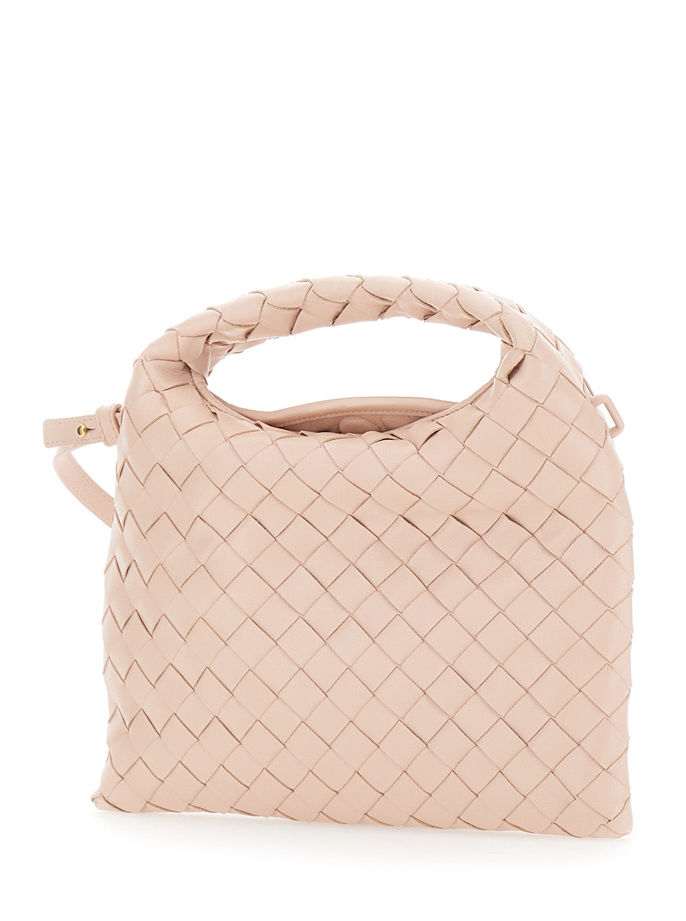 Bottega Veneta Women Pink Crossbody Bag With Removable Shoulder Strap And Intrecciato Motif In Leather Woman BOTTEGA VENETA