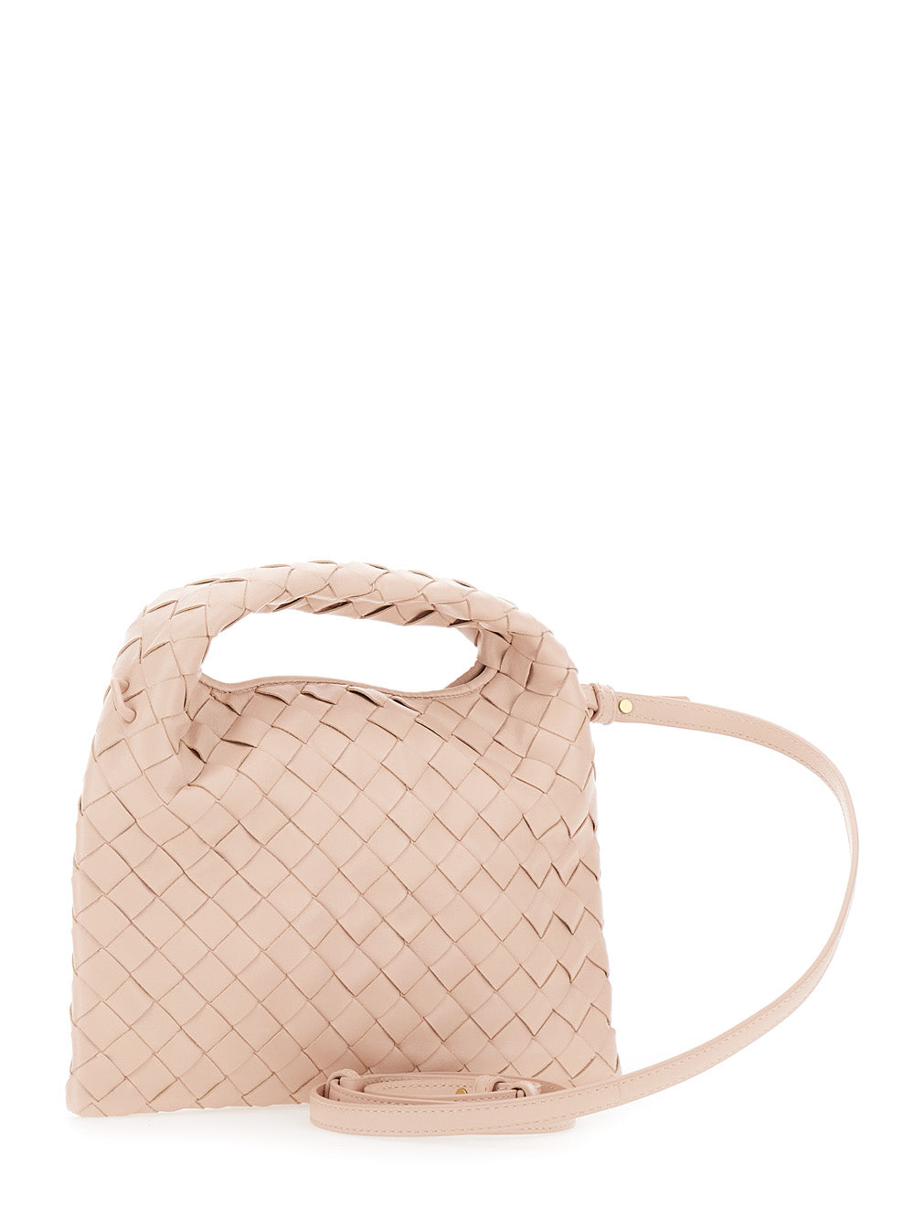 Bottega Veneta Women Pink Crossbody Bag With Removable Shoulder Strap And Intrecciato Motif In Leather Woman BOTTEGA VENETA