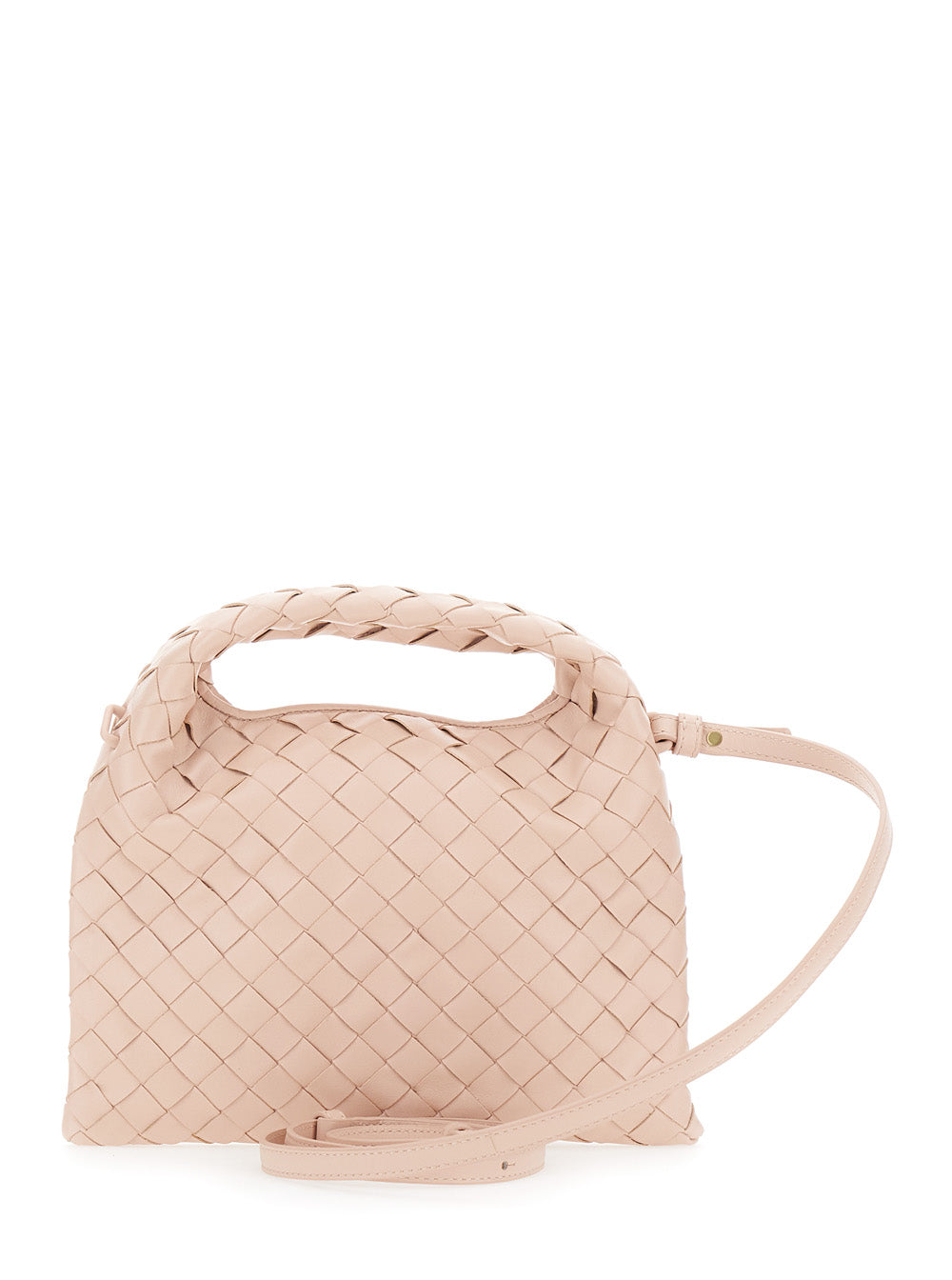 Bottega Veneta Women Pink Crossbody Bag With Removable Shoulder Strap And Intrecciato Motif In Leather Woman BOTTEGA VENETA