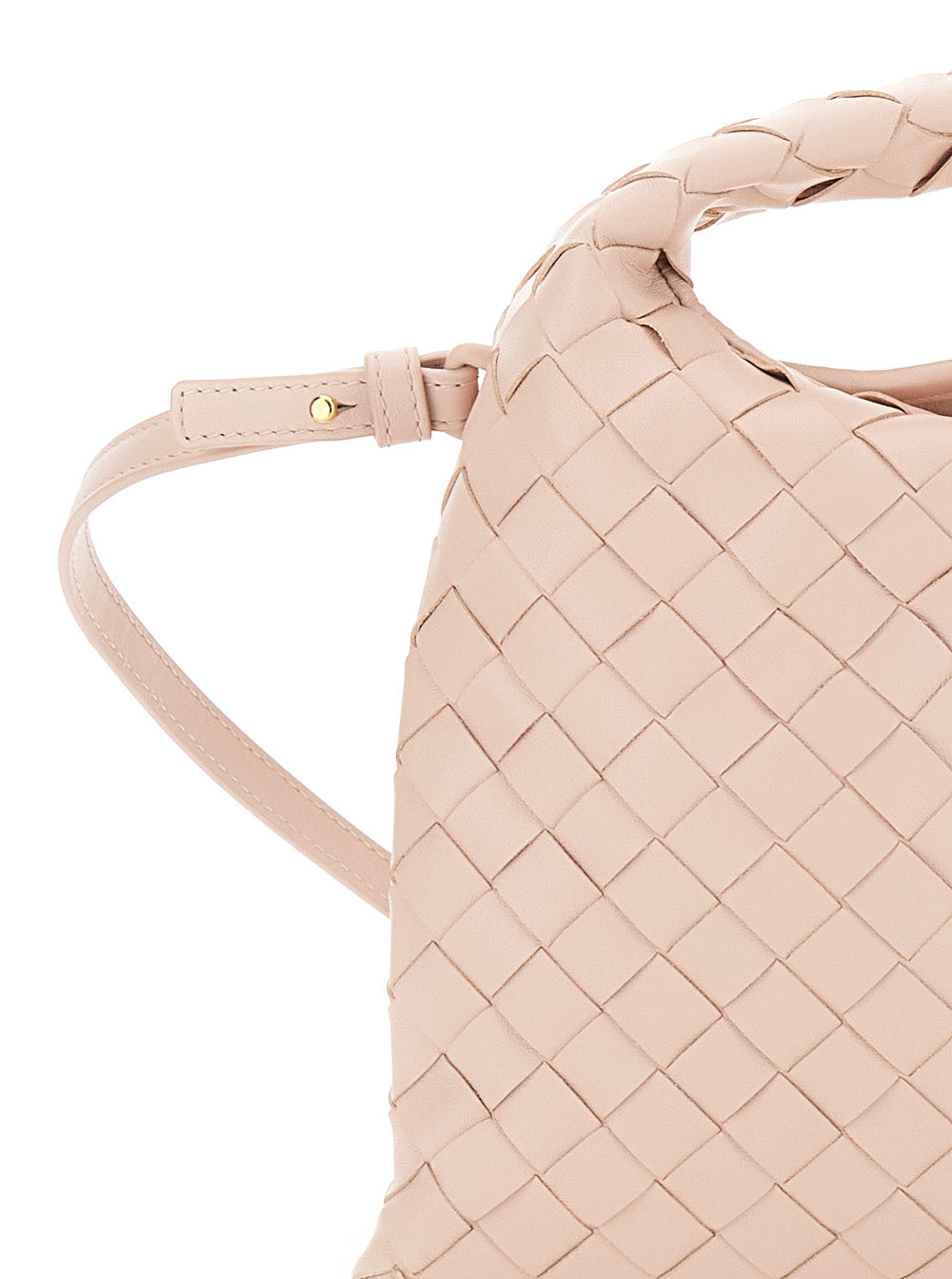 Bottega Veneta Women Pink Crossbody Bag With Removable Shoulder Strap And Intrecciato Motif In Leather Woman BOTTEGA VENETA