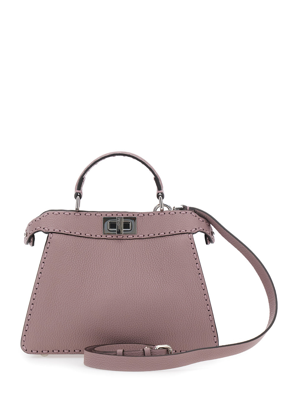 Fendi Women 'Peekaboo Iseeu Small' Pink Handbag With Shoulder Strap In Leather Woman FENDI