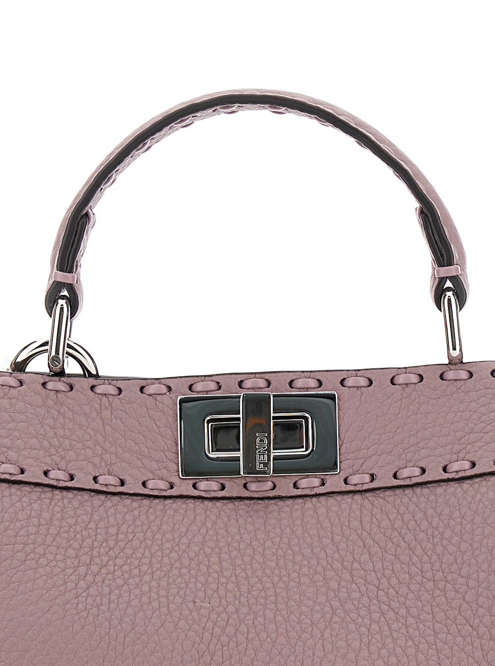 Fendi Women 'Peekaboo Iseeu Small' Pink Handbag With Shoulder Strap In Leather Woman FENDI
