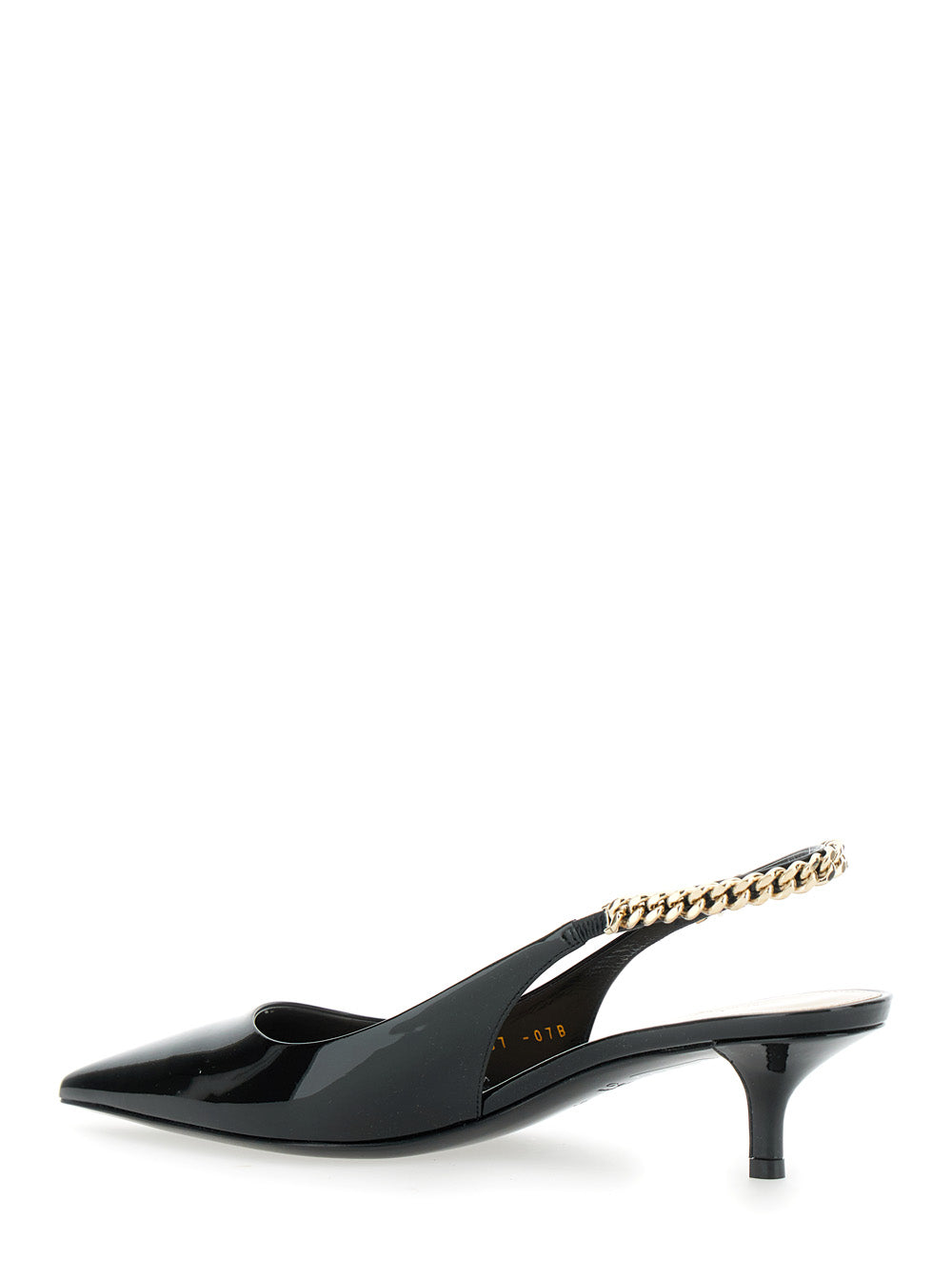 Gucci Women 'Signoria' Black Pumps With Logo Strap In Leather Woman GUCCI