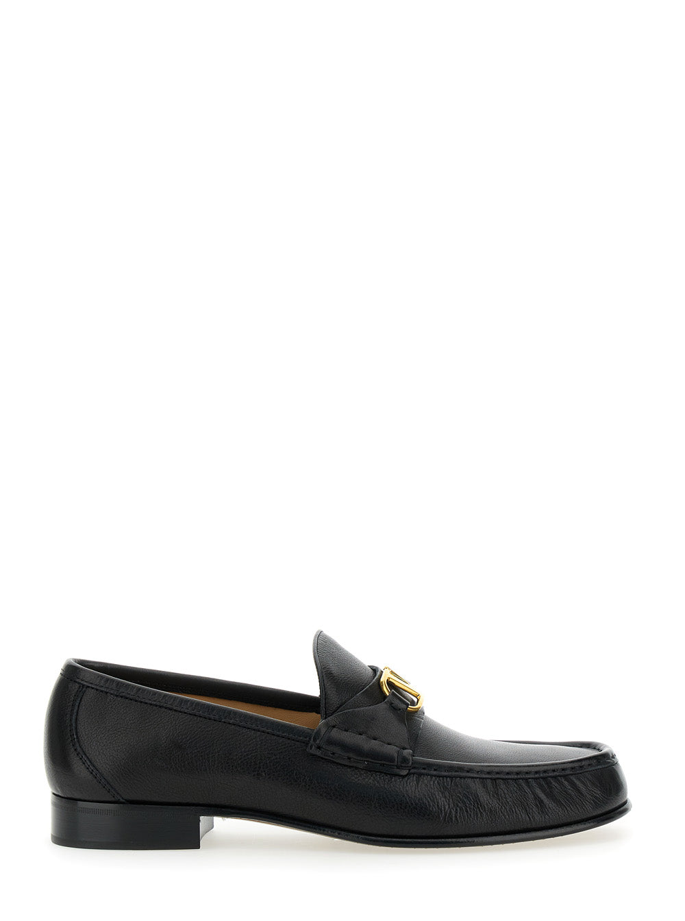 Valentino Garavani Men Black Loafers With Vlogo Signature Detail In Leather Man VALENTINO GARAVANI