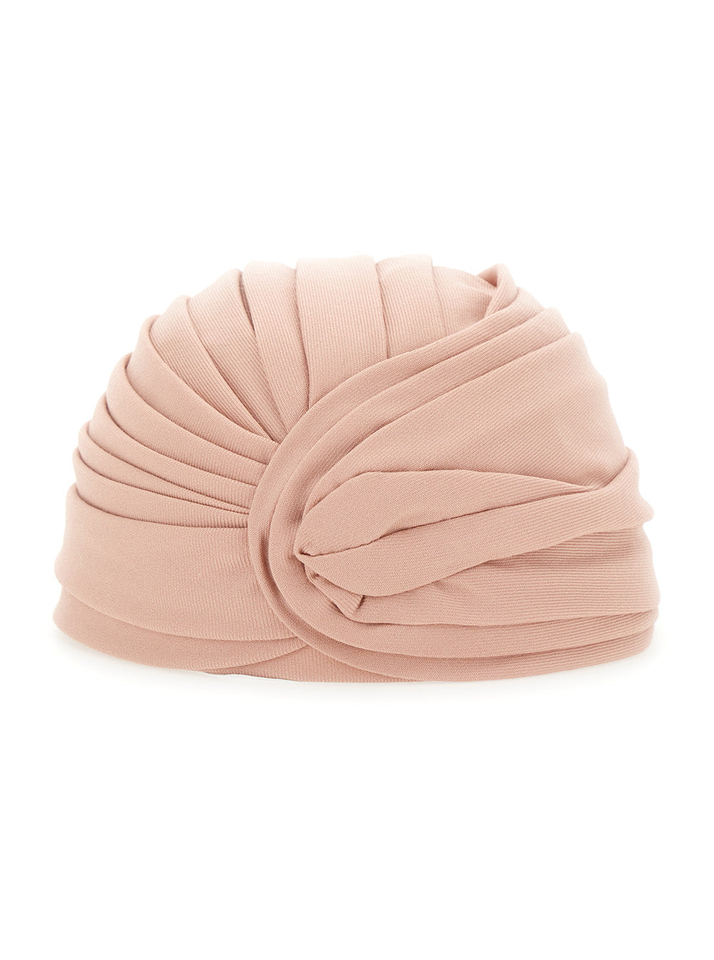 Valentino Garavani Women Pink Headdress Hat With Asymmetrical Design In Pink Virgin Wool Woman VALENTINO GARAVANI