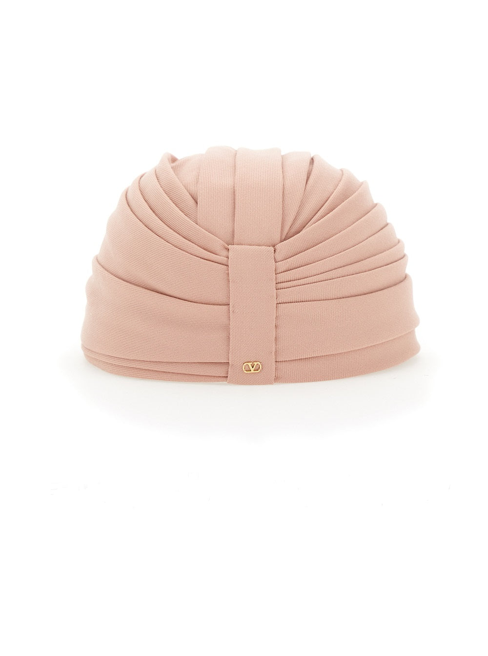 Valentino Garavani Women Pink Headdress Hat With Asymmetrical Design In Pink Virgin Wool Woman VALENTINO GARAVANI