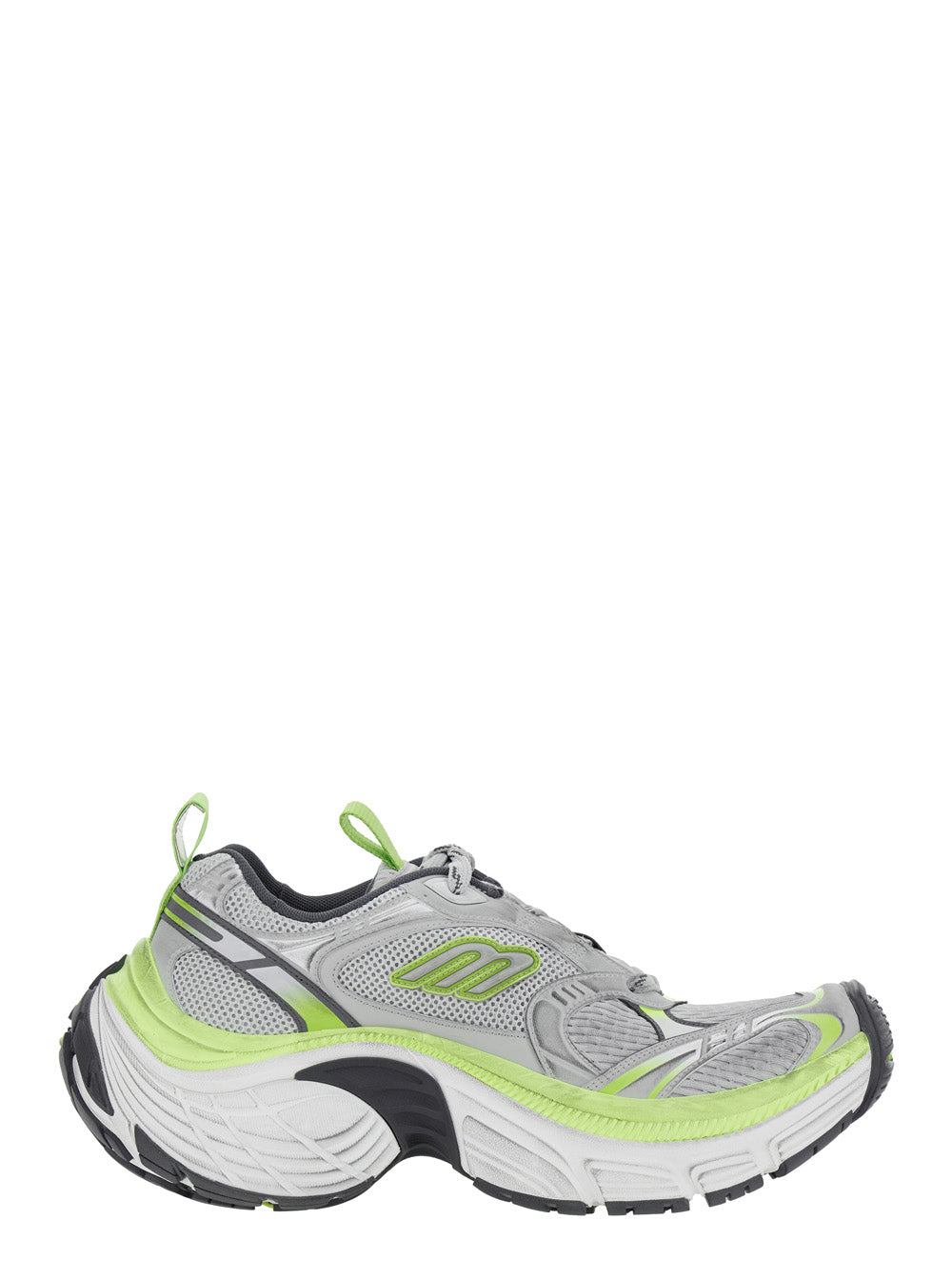 Balenciaga Men '10Xl' Grey Sneakers With Embossed Logo On The Tongue In Tech Fabric Man BALENCIAGA