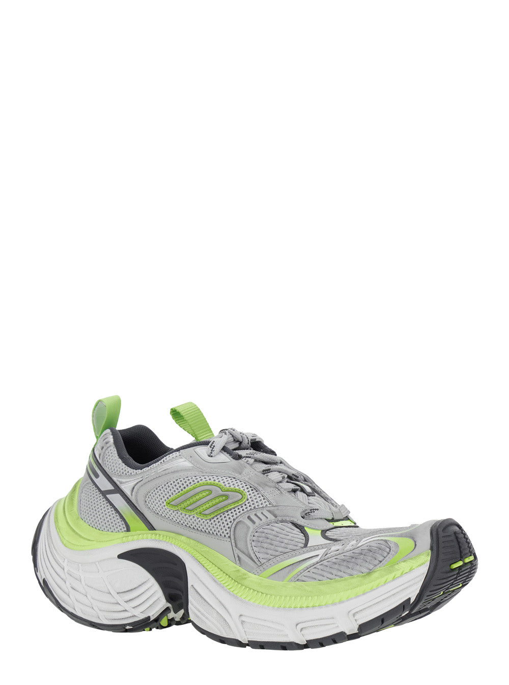 Balenciaga Men '10Xl' Grey Sneakers With Embossed Logo On The Tongue In Tech Fabric Man BALENCIAGA