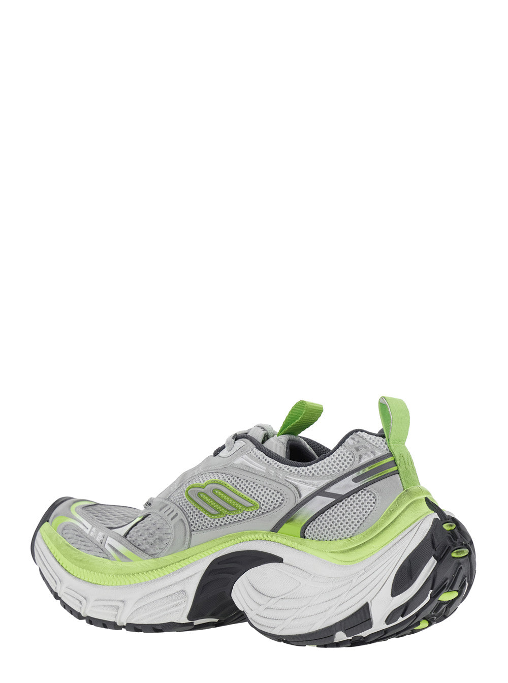 Balenciaga Men '10Xl' Grey Sneakers With Embossed Logo On The Tongue In Tech Fabric Man BALENCIAGA