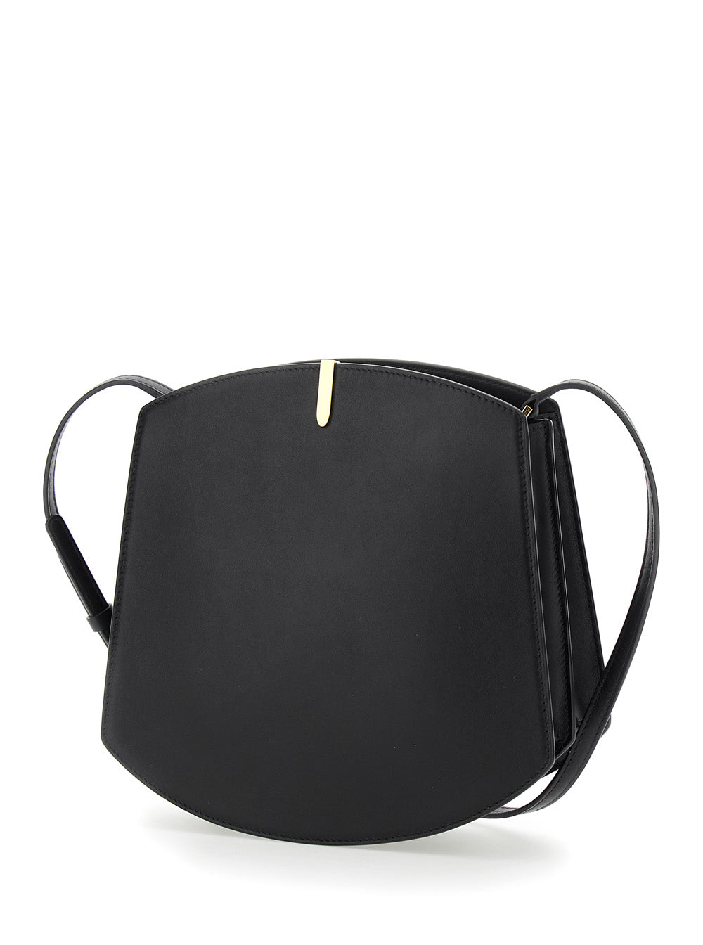 Savette Women 'Florence' Black Crossbody Bag With Magnetic Strap Closure In Leather Woman SANTONI