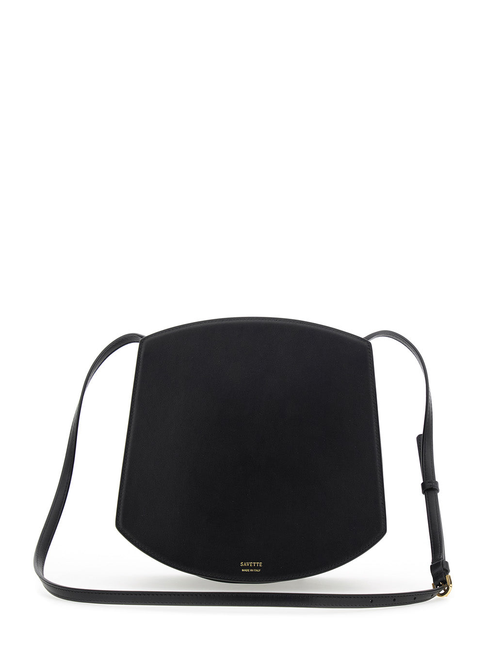 Savette Women 'Florence' Black Crossbody Bag With Magnetic Strap Closure In Leather Woman SANTONI