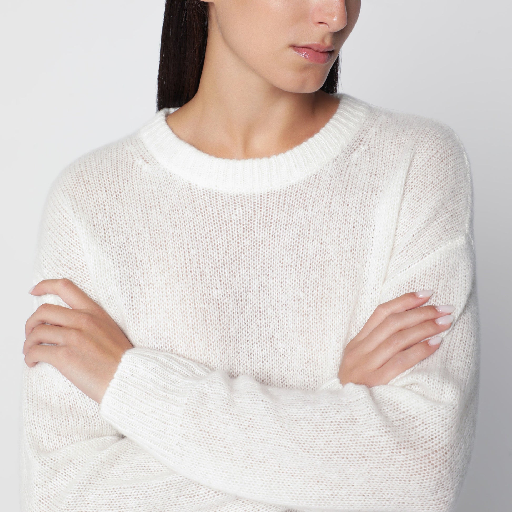 Lisa Yang Cream Lova Cashmere And Silk Sweater Women LISA YANG