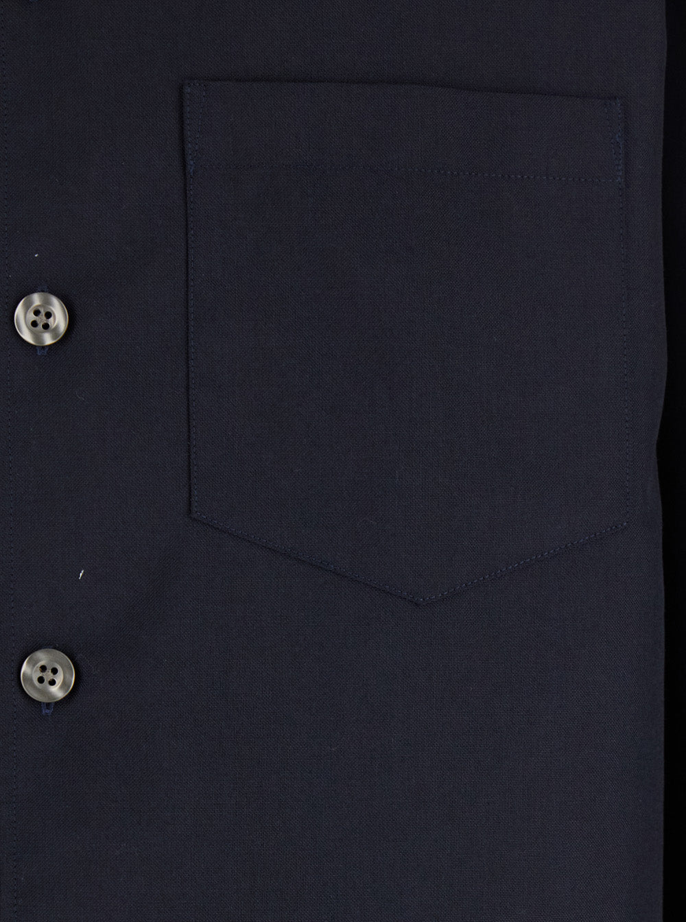 Leplain Men Blue Shirt With Classic Collar In Virgin Wool Blend Man LEPLAIN