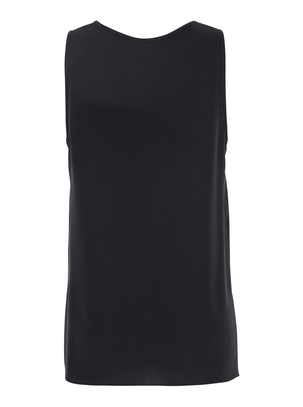 P.A.R.O.S.H. Women Black Sleeveless Top With Round Neck In Tech Fabric Woman P.A.R.O.S.H.