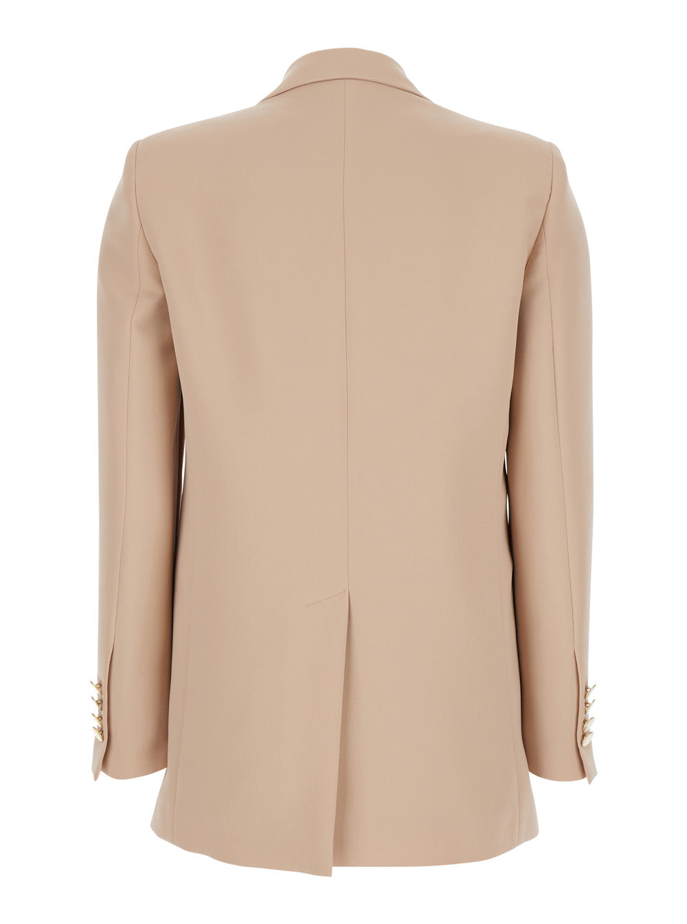 Leplain Women Beige Double-Breasted Jacket With Classic Lapels In Fabric Woman LEPLAIN