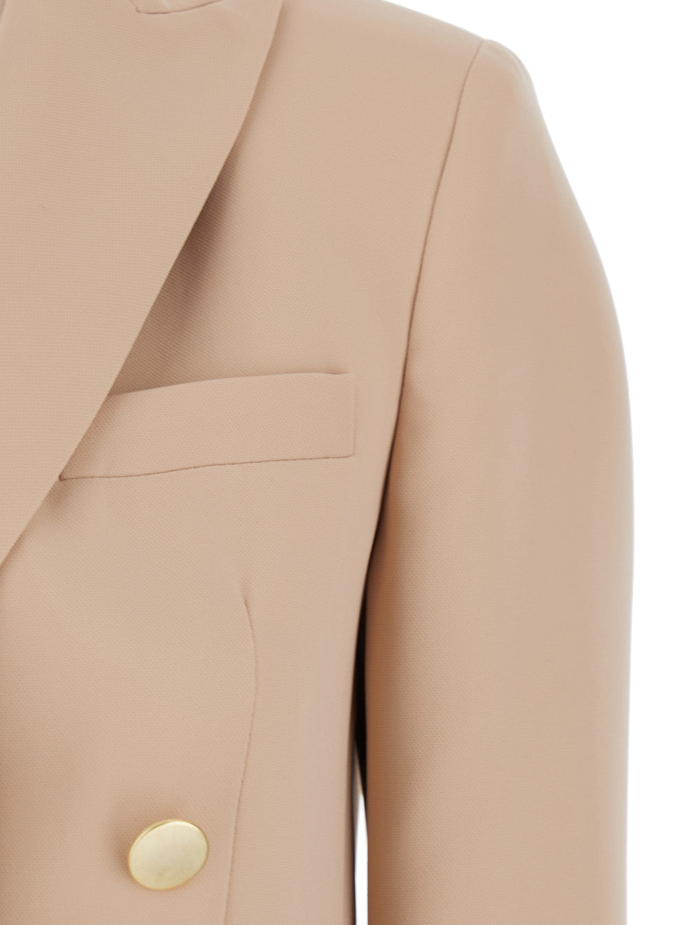Leplain Women Beige Double-Breasted Jacket With Classic Lapels In Fabric Woman LEPLAIN