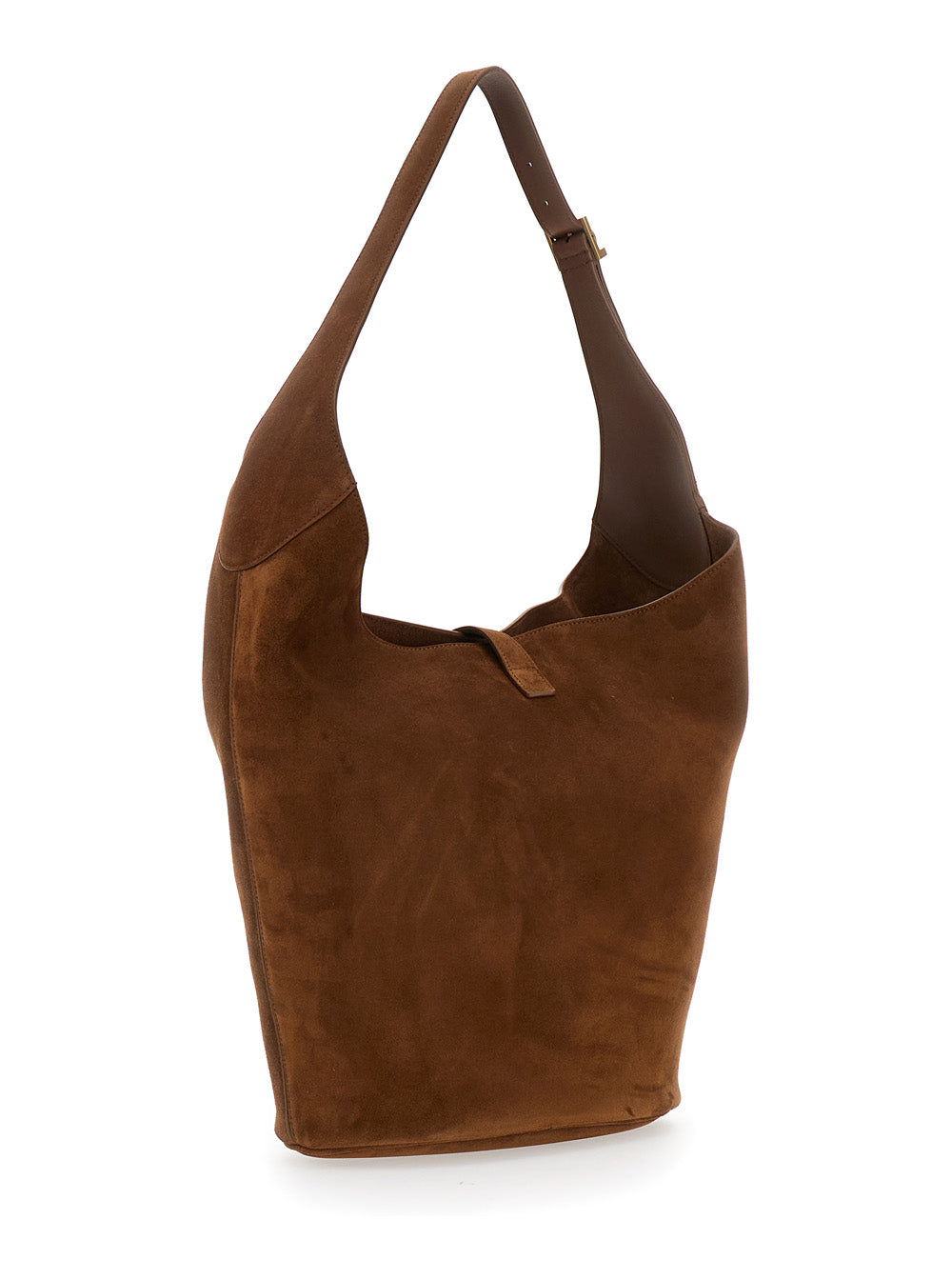 Saint Laurent Women 'Le 5 À 7'  Brown Shoulder Bag With Hook Closure With Cassandre In Soft Leather Woman SAINT LAURENT