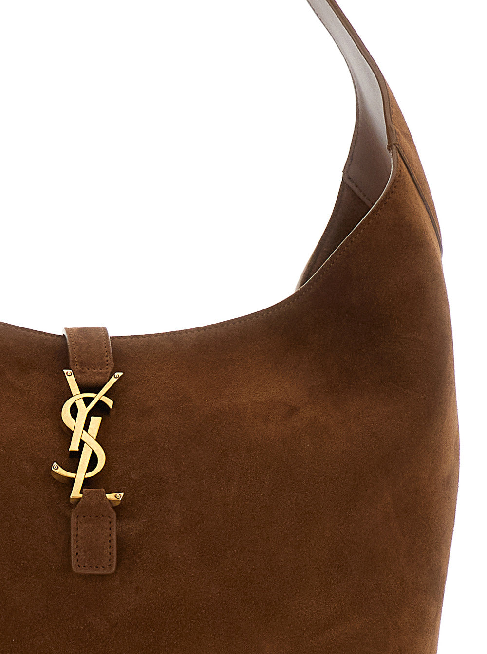 Saint Laurent Women 'Le 5 À 7'  Brown Shoulder Bag With Hook Closure With Cassandre In Soft Leather Woman SAINT LAURENT
