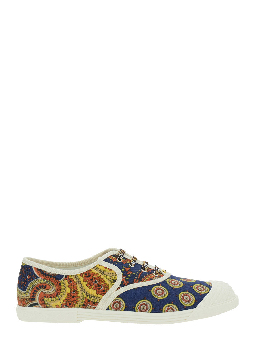 Valentino Garavani Men Multicolor Low Top Sneakerswith All-Over Floral Print In Cotton Man VALENTINO GARAVANI