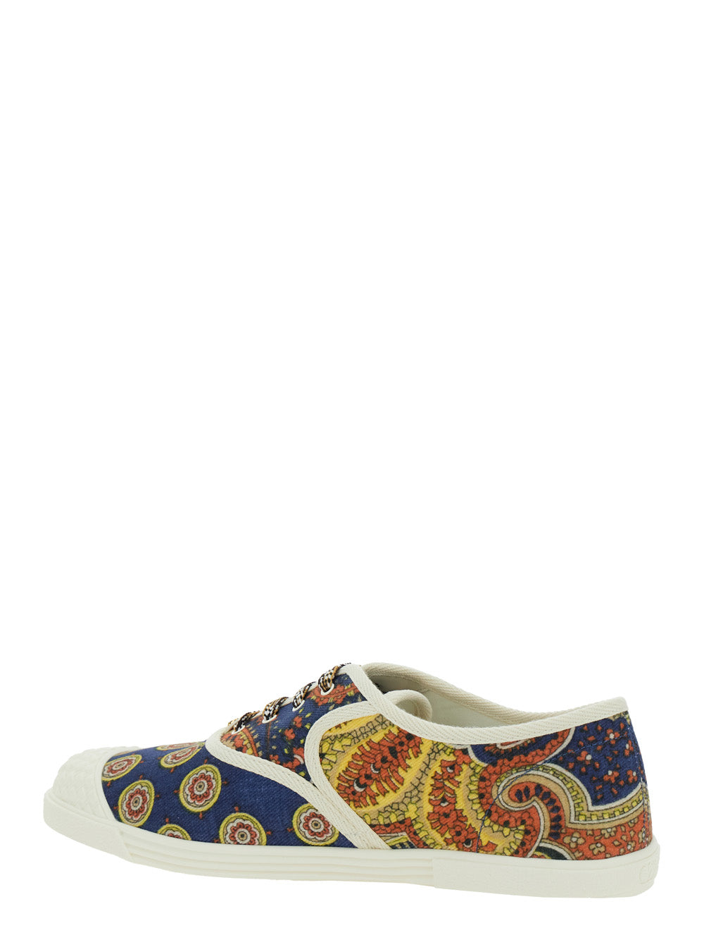 Valentino Garavani Men Multicolor Low Top Sneakerswith All-Over Floral Print In Cotton Man VALENTINO GARAVANI