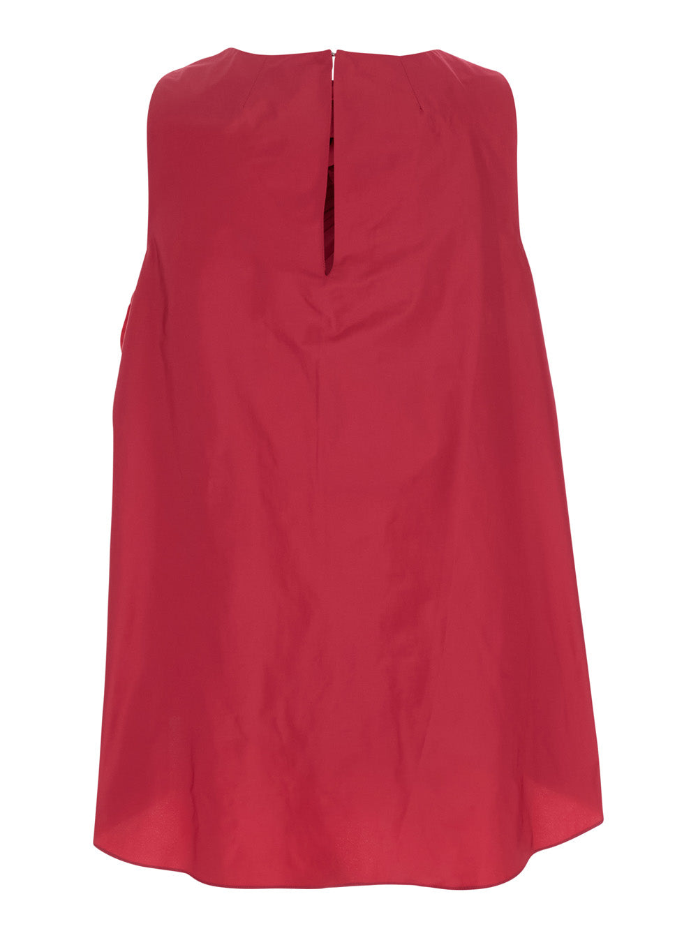 P.A.R.O.S.H. Women Bordeaux Blouse With Ruffles On The Front In Tech Fabric Women P.A.R.O.S.H.