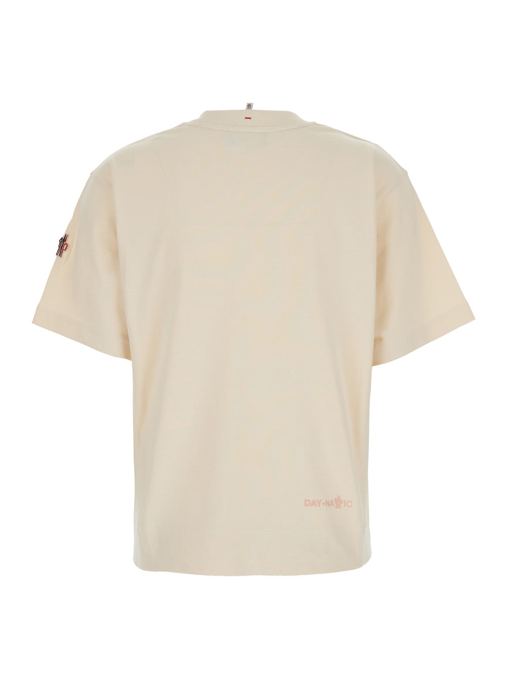 Moncler Grenoble Women White T-Shirt With Logo Printed On The Front And Logo Patch On The Sleeve In Cotton Man MONCLER GRENOBLE