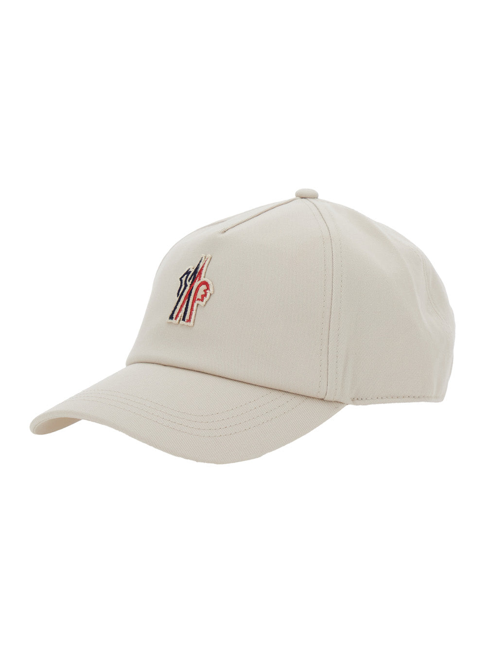 Moncler Grenoble Men Grey Baseball Cap With Logo Embroidery In Cotton Man MONCLER GRENOBLE