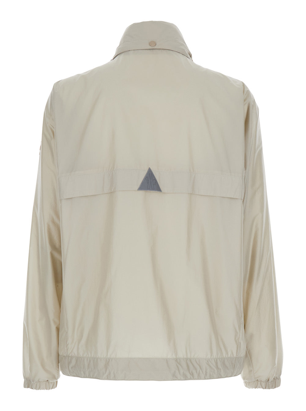 Moncler Grenoble Men 'Negara' Beige Jacket With Logo Print On The Front And Removable Hood In Tech Fabric Man MONCLER GRENOBLE
