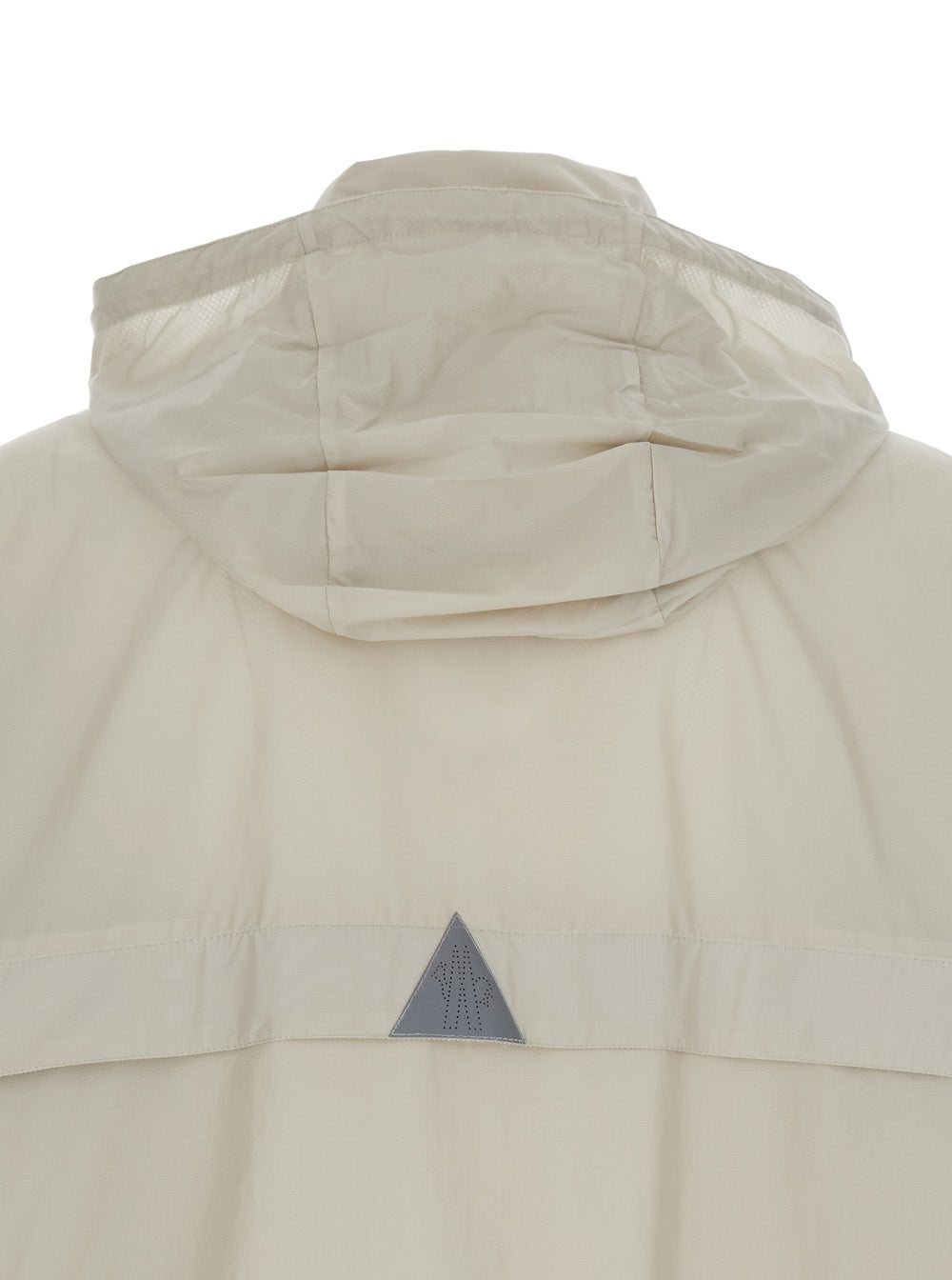 Moncler Grenoble Men 'Negara' Beige Jacket With Logo Print On The Front And Removable Hood In Tech Fabric Man MONCLER GRENOBLE