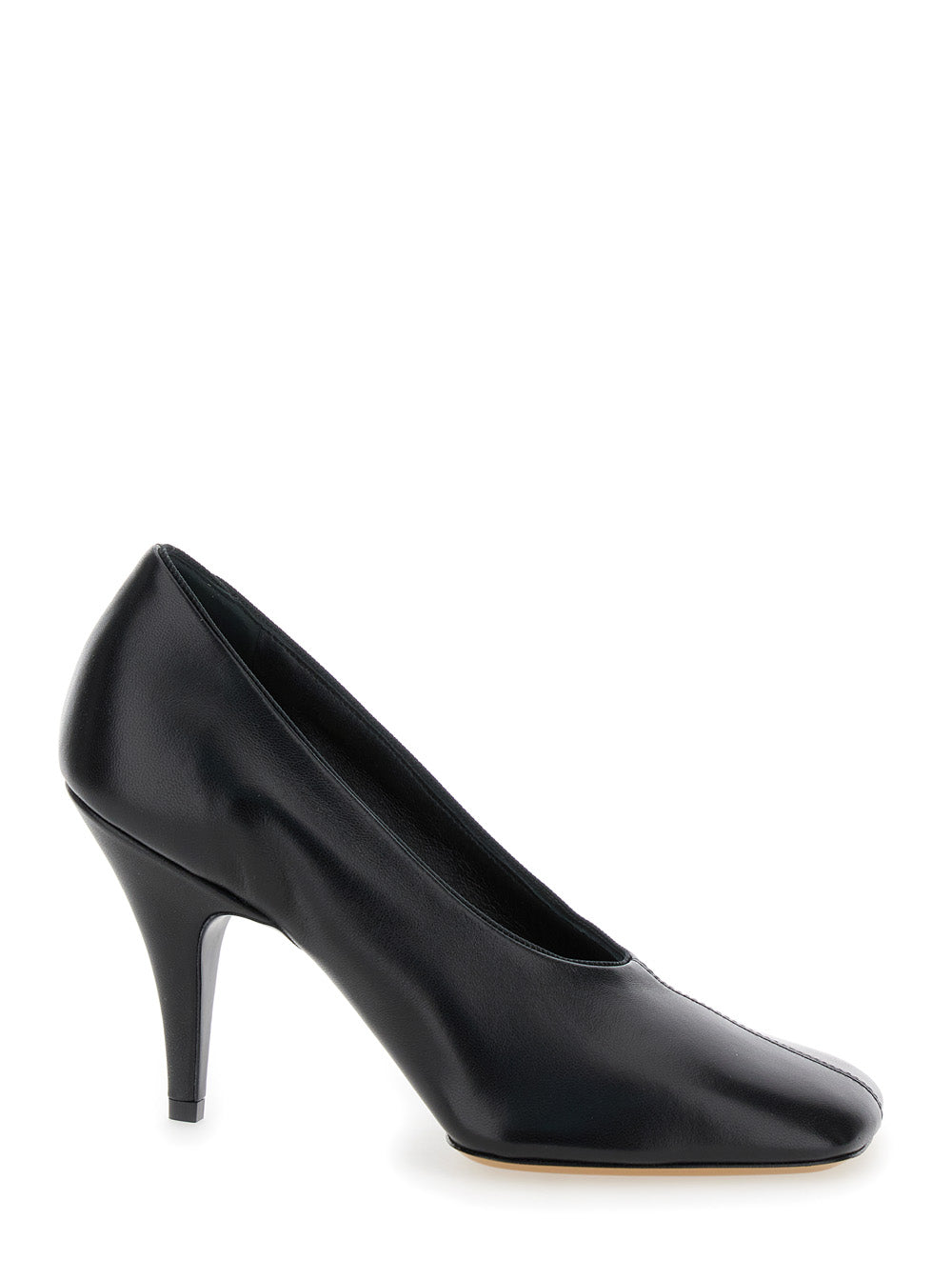 Phoebe Philo Women 'Soft 90' Black Décolleté With Square Toe And High Heel In Soft Leather Woman PHOEBE PHILO