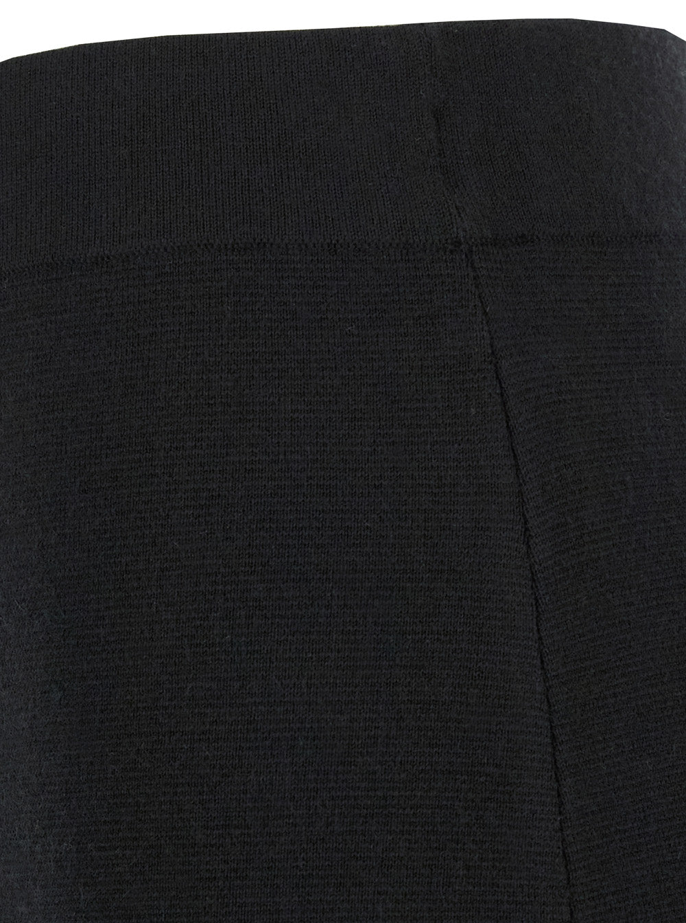 P.A.R.O.S.H. Women Black Skirt With High Elastic Waist And Straight Hem In Wool And Cashmere Stretch Woman P.A.R.O.S.H.
