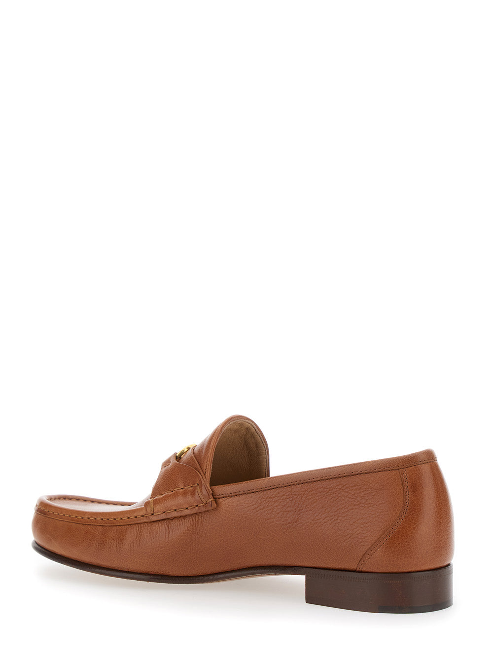 Valentino Garavani Men Brown Loafers With Vlogo Signature Detail In Leather Man VALENTINO GARAVANI