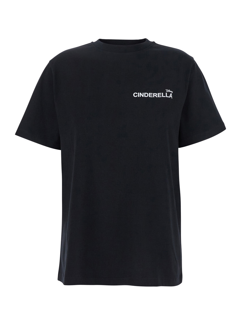 Coperni Women 'Cinderella' Black T-Shirt With Logo Printed On The Front And Print On The Back In Cotton Woman COPERNI