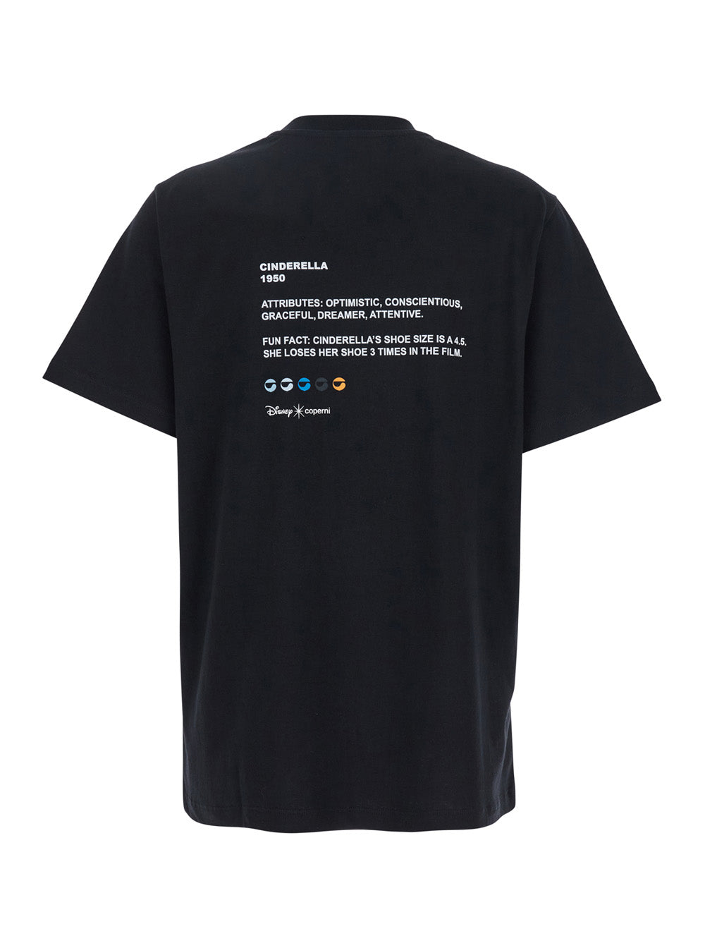 Coperni Women 'Cinderella' Black T-Shirt With Logo Printed On The Front And Print On The Back In Cotton Woman COPERNI
