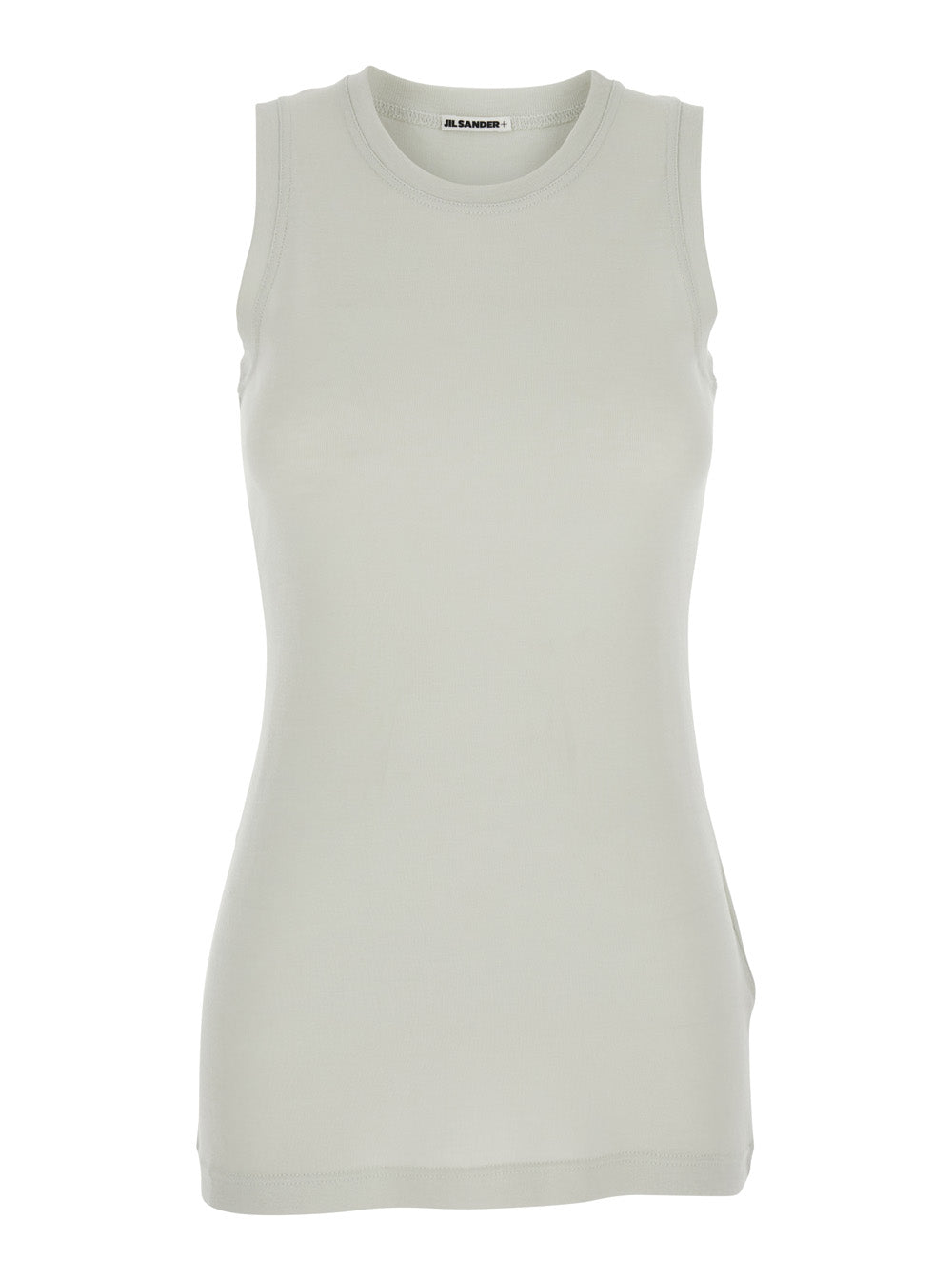 Jil Sander Women Multicolor Crewneck Top With Three-Layer Design And Side Logo In Cotton Woman JIL SANDER