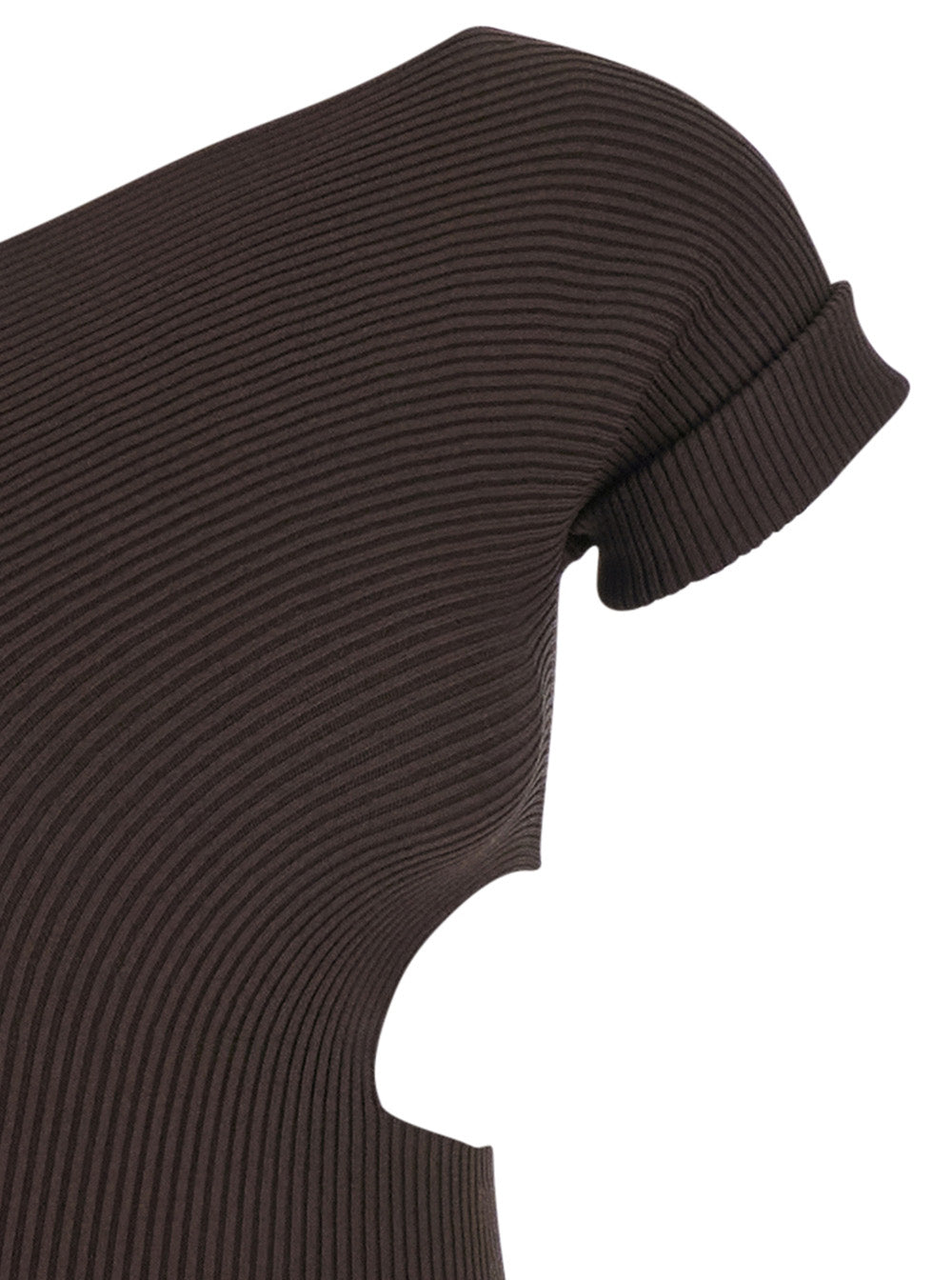 Max Mara Women 'Arda' Brown Long Dress With Cut-Out And One-Shoulder Design In Viscose Blend Woman MAX MARA