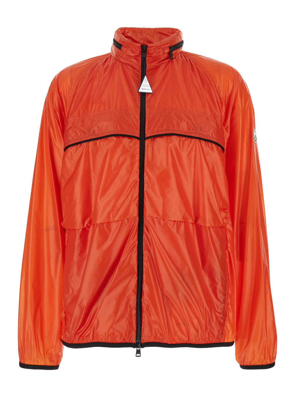 Moncler Genius Men 'Anubis' Orange Jacket With Foldable Design And Iconic Logo Patch In Lightweight Nylon Man MONCLER GENIUS